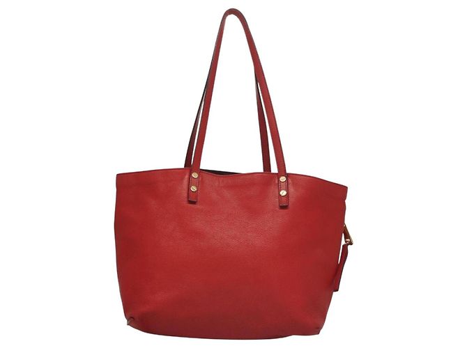 Chloé Borsa Tote in Pelle Rossa e Dorata Chloe Dylan Auth am8898 Rosso D'oro - vista 3