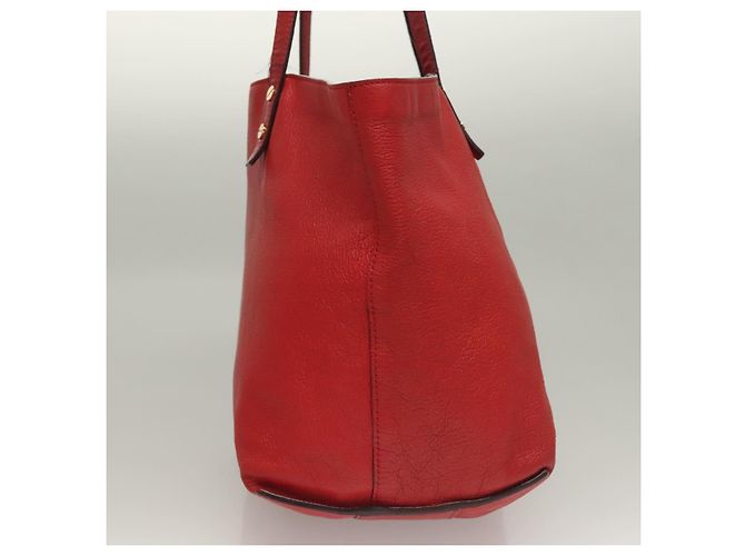 Chloé Borsa Tote in Pelle Rossa e Dorata Chloe Dylan Auth am8898 Rosso D'oro - vista 4
