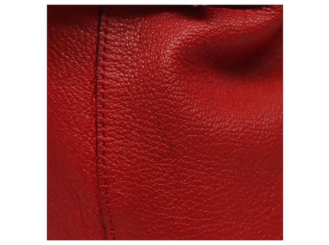 Chloé Borsa Tote in Pelle Rossa e Dorata Chloe Dylan Auth am8898 Rosso D'oro - vista 5