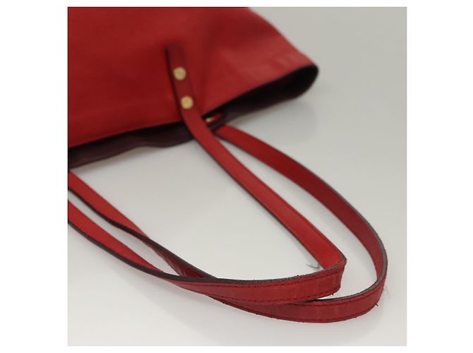 Chloé Borsa Tote in Pelle Rossa e Dorata Chloe Dylan Auth am8898 Rosso D'oro - vista 8