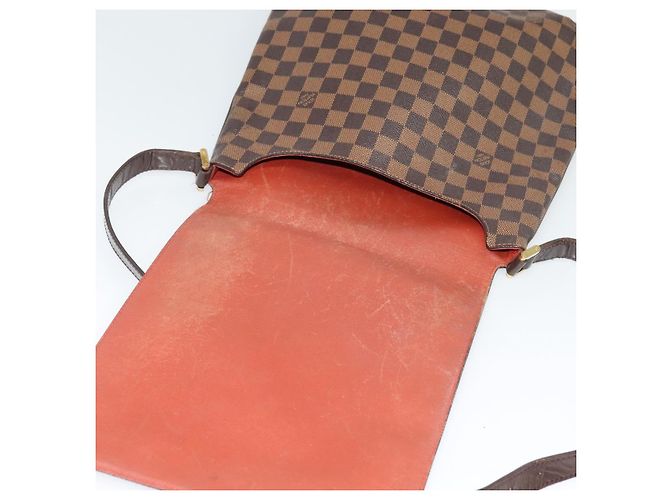 LOUIS VUITTON Bolsa de Hombro Musette Damier Ebene N51302 LV Auth BA4053 - vista 10