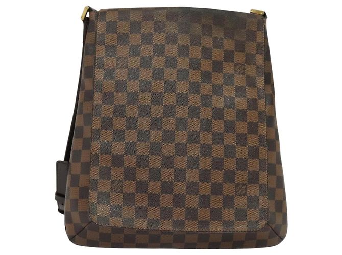 LOUIS VUITTON Bolsa de Hombro Musette Damier Ebene N51302 LV Auth BA4053 - vista 13