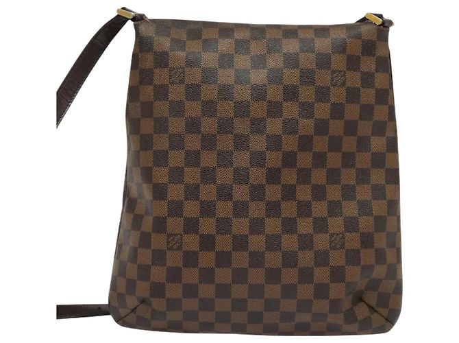 LOUIS VUITTON Bolsa de Hombro Musette Damier Ebene N51302 LV Auth BA4053 - vista 2