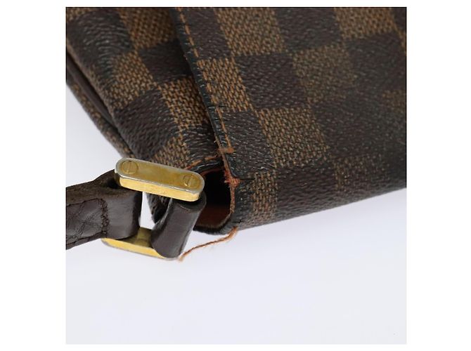 LOUIS VUITTON Bolsa de Hombro Musette Damier Ebene N51302 LV Auth BA4053 - vista 9