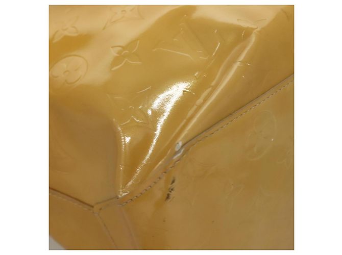 LOUIS VUITTON Borsa a Mano Monogram Vernis Reade MM Beige M91141 LV Auth sw1119 - vista 10