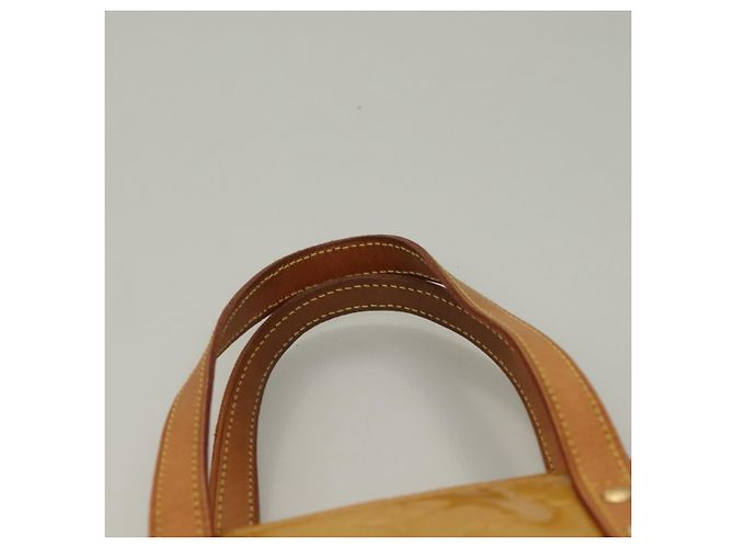 LOUIS VUITTON Borsa a Mano Monogram Vernis Reade MM Beige M91141 LV Auth sw1119 - vista 14