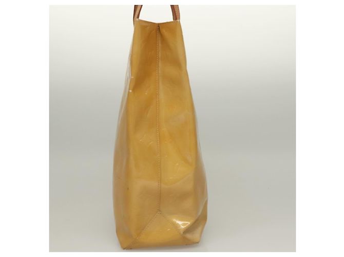 LOUIS VUITTON Borsa a Mano Monogram Vernis Reade MM Beige M91141 LV Auth sw1119 - vista 3
