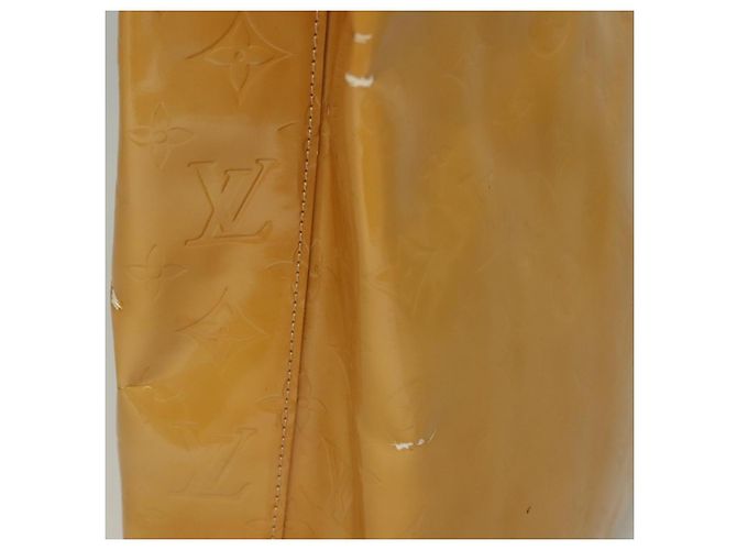 LOUIS VUITTON Borsa a Mano Monogram Vernis Reade MM Beige M91141 LV Auth sw1119 - vista 5