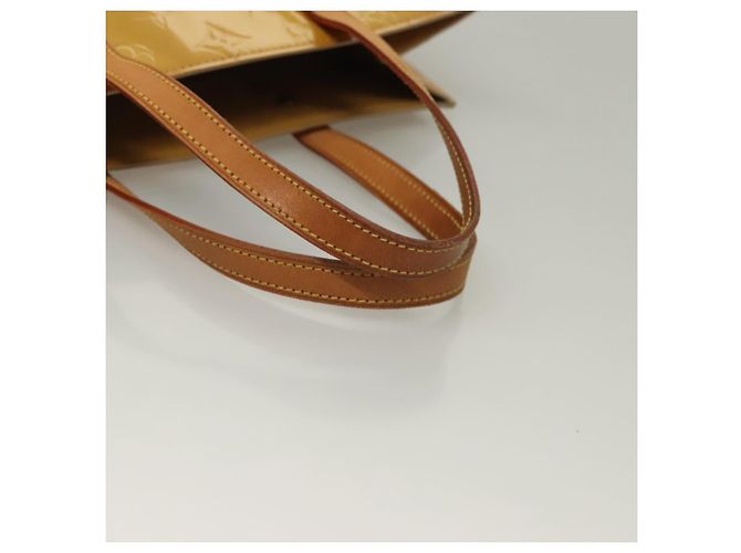 LOUIS VUITTON Borsa a Mano Monogram Vernis Reade MM Beige M91141 LV Auth sw1119 - vista 9