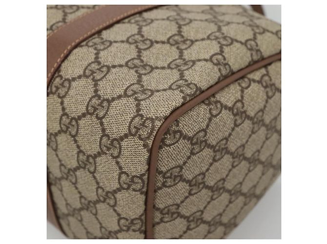Borsa a Mano GUCCI GG Supreme PVC Beige Oro 001 39 6842 Auth ep9977 D'oro - vista 10