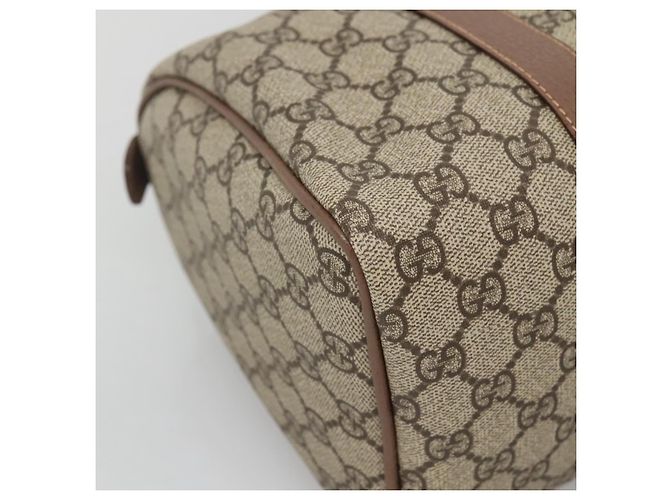Borsa a Mano GUCCI GG Supreme PVC Beige Oro 001 39 6842 Auth ep9977 D'oro - vista 11