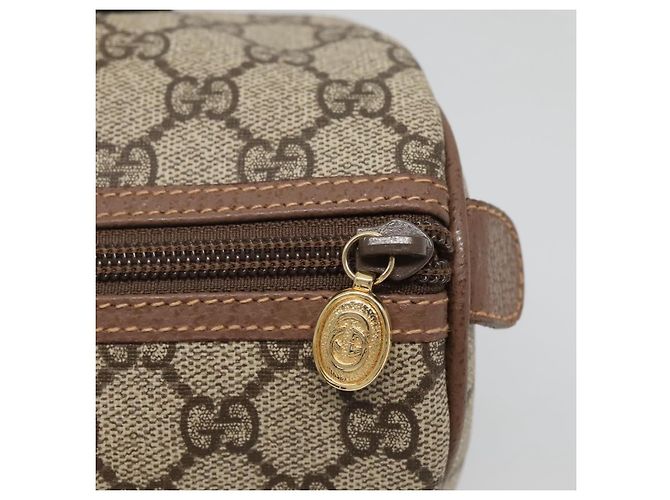 Borsa a Mano GUCCI GG Supreme PVC Beige Oro 001 39 6842 Auth ep9977 D'oro - vista 14