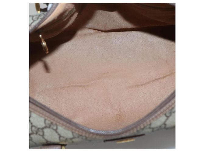 Borsa a Mano GUCCI GG Supreme PVC Beige Oro 001 39 6842 Auth ep9977 D'oro - vista 16