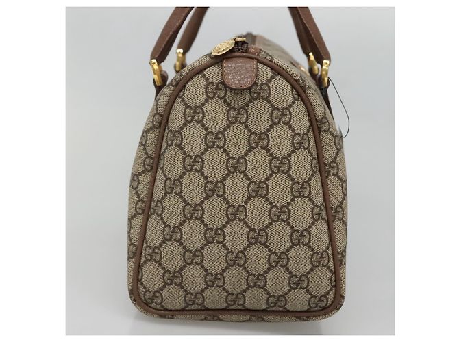 Borsa a Mano GUCCI GG Supreme PVC Beige Oro 001 39 6842 Auth ep9977 D'oro - vista 4