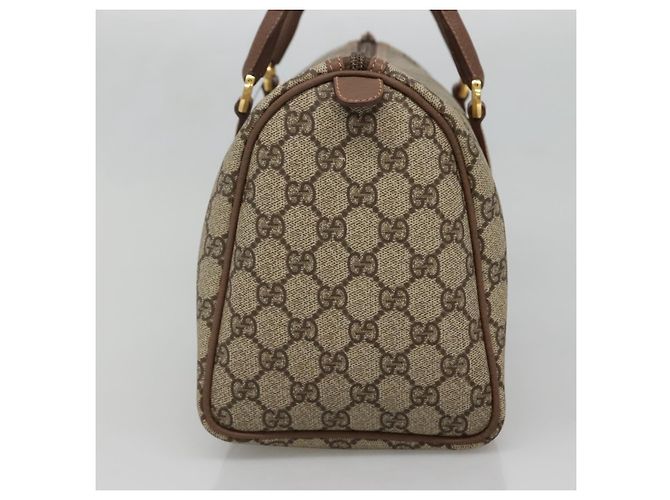 Borsa a Mano GUCCI GG Supreme PVC Beige Oro 001 39 6842 Auth ep9977 D'oro - vista 5