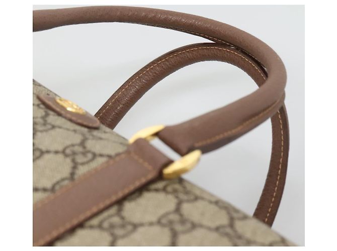 Borsa a Mano GUCCI GG Supreme PVC Beige Oro 001 39 6842 Auth ep9977 D'oro - vista 8