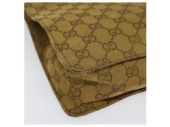 Borsa a Spalla GG Canvas Gucci Beige Oro Auth ep9963 D'oro - vista 12