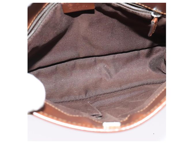 Borsa a Spalla GG Canvas Gucci Beige Oro Auth ep9963 D'oro - vista 15