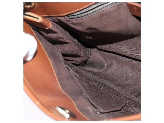 Borsa a Spalla GG Canvas Gucci Beige Oro Auth ep9963 D'oro - vista 17