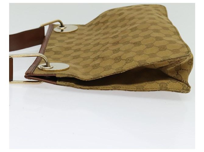 Borsa a Spalla GG Canvas Gucci Beige Oro Auth ep9963 D'oro - vista 4