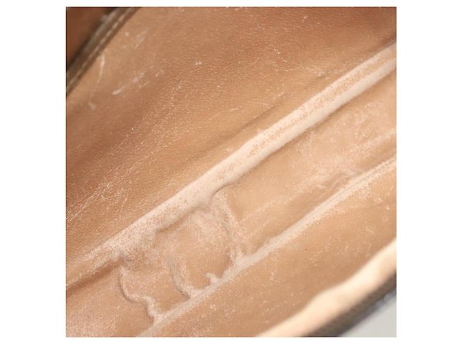 GUCCI GG Plus Supreme Clutch Bag PVC Beige Oro Auth sw1322 D'oro - vista 16