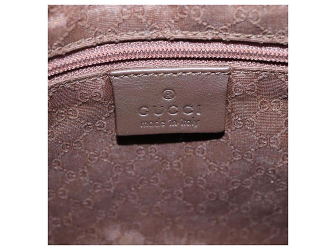 Borsa a Spalla GUCCI in Tela Beige Argento 001 4206 Auth ep9960 - vista 15