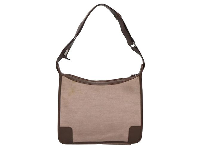 Borsa a Spalla GUCCI in Tela Beige Argento 001 4206 Auth ep9960 - vista 3