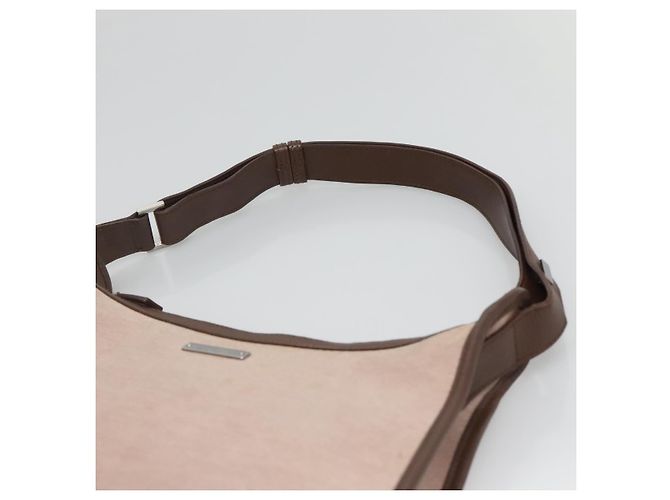 Borsa a Spalla GUCCI in Tela Beige Argento 001 4206 Auth ep9960 - vista 8