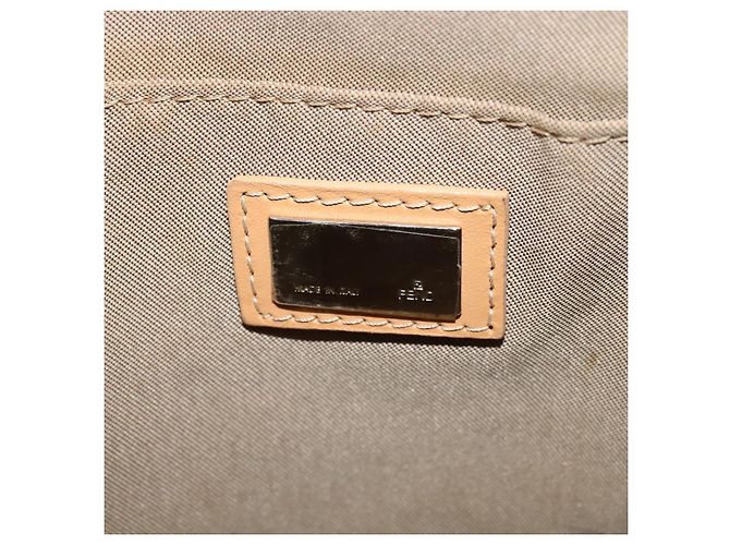FENDI Zucchino Canvas Schultertasche Hellblau Silber Authentisch 133278 - Ansicht 10
