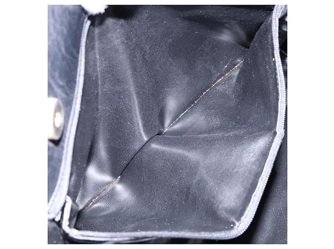 Salvatore Ferragamo Vala Tote Bag Leather Black Gold Auth bs27710 Golden - view 19