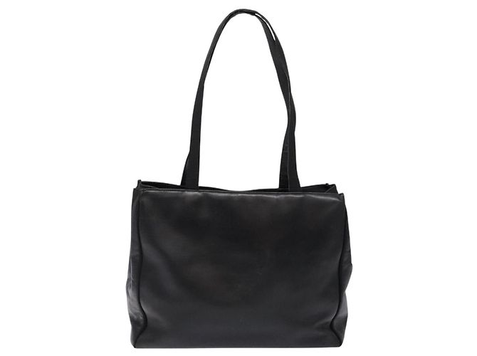 Salvatore Ferragamo Vala Tote Bag Leather Black Gold Auth bs27710 Golden - view 3