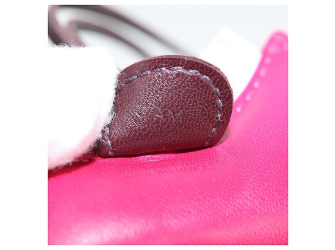 Hermès HERMES Rodeo Charm PM Charm Pelle Rosa Auth 133735 - vista 10