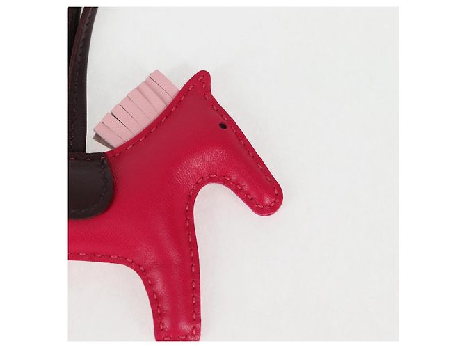 Hermès HERMES Rodeo Charm PM Charm Pelle Rosa Auth 133735 - vista 8