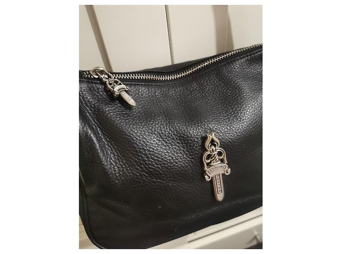 Borsa Chrome Hearts Chicken Nugget in pelle nera Nero - vista 16