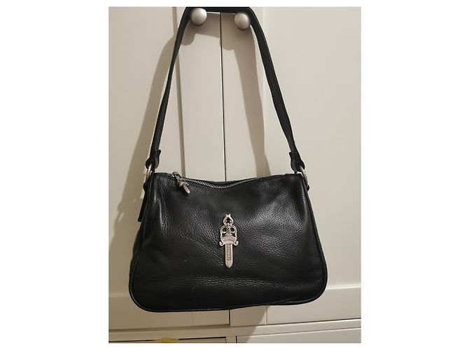 Borsa Chrome Hearts Chicken Nugget in pelle nera Nero - vista 17