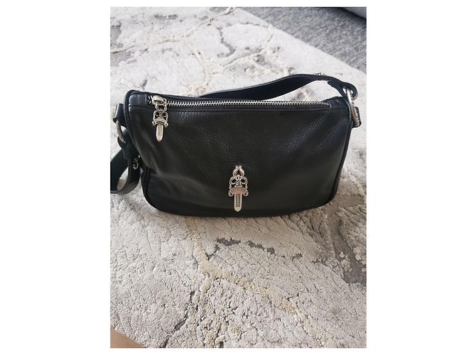 Borsa Chrome Hearts Chicken Nugget in pelle nera Nero - vista 8