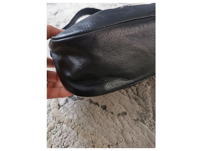 Borsa Chrome Hearts Chicken Nugget in pelle nera Nero - vista 9