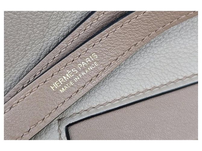 Borsa Hermès 24-24 Etoupe in Pelle Marrone Chiaro - vista 12