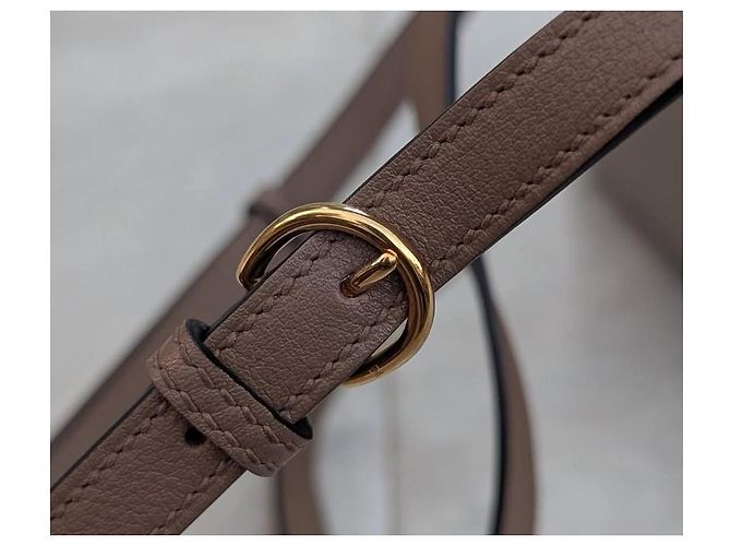 Borsa Hermès 24-24 Etoupe in Pelle Marrone Chiaro - vista 5