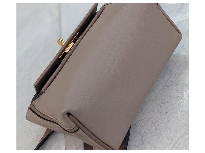 Borsa Hermès 24-24 Etoupe in Pelle Marrone Chiaro - vista 6
