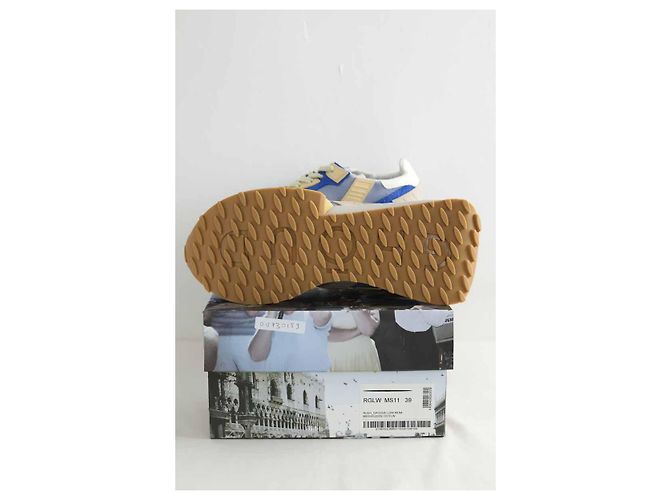 Ghoud Sneakers in suede blu - vista 6