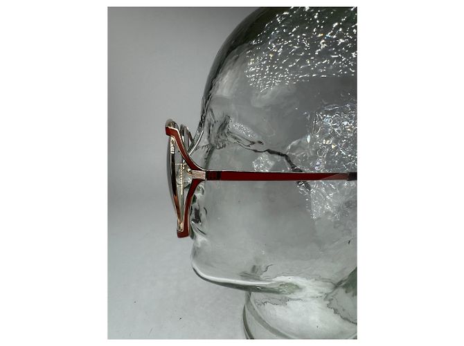 Vintage Balenciaga Metall Sonnenbrille Silber - Ansicht 2