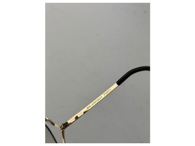 Vintage Balenciaga Metall Sonnenbrille Silber - Ansicht 8