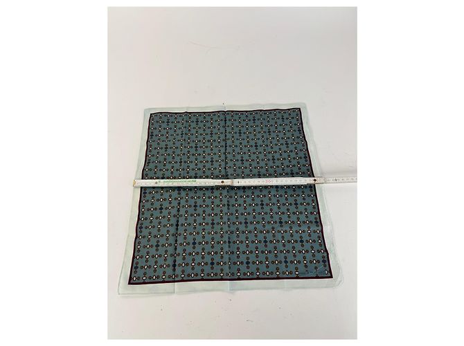Sciarpa Vintage Gucci Horsebit Blu Nero - vista 7