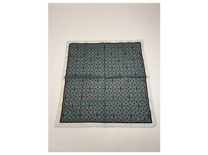 Sciarpa Vintage Gucci Horsebit Blu Nero - vista 9