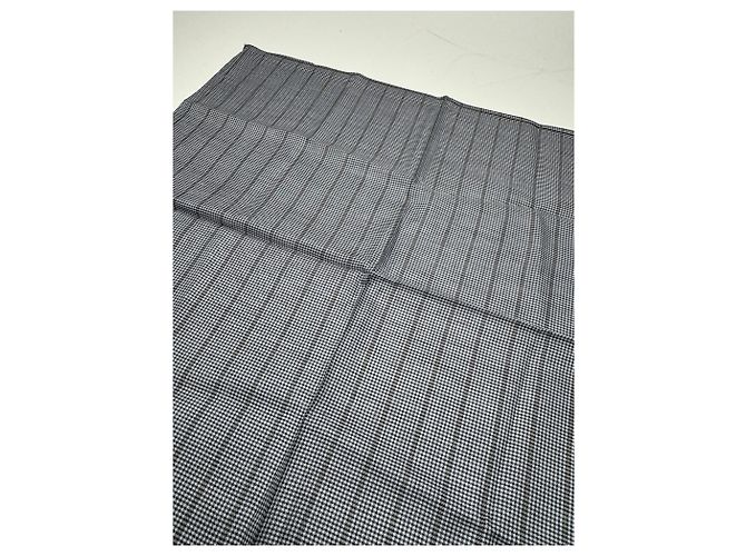 Céline Sciarpa a quadri Celine Vintage grigia Grigio - vista 4