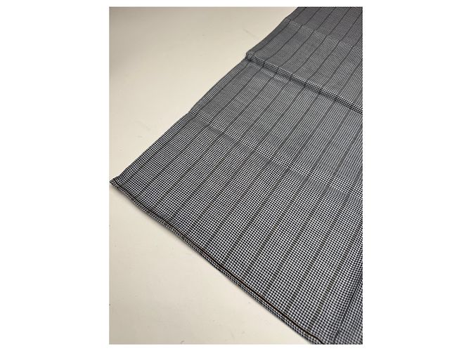 Céline Sciarpa a quadri Celine Vintage grigia Grigio - vista 5