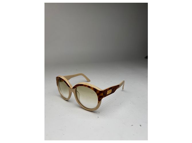 Céline Vintage Celine Sonnenbrille Weiß - Ansicht 4