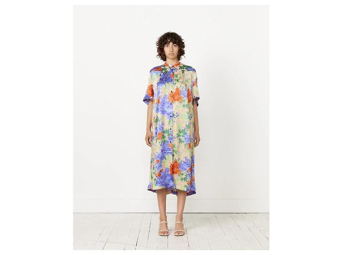Henrik Vibskov Bulkhead Kleid Multi Vogel Blumen Mehrfarben - Ansicht 6