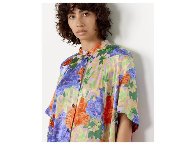 Henrik Vibskov Bulkhead Kleid Multi Vogel Blumen Mehrfarben - Ansicht 9